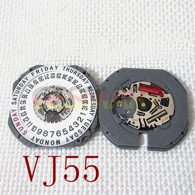 Hattori Epson TMI VJ55 VJ55B Watch Quartz Movement Date 3 Day 6 Japan Made