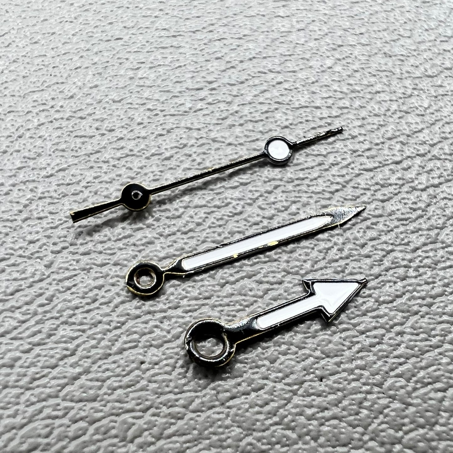 Set of black watch hands for Miyota 2035 movement, 2 sets per pack, precise fit by NO.1244 brand.
