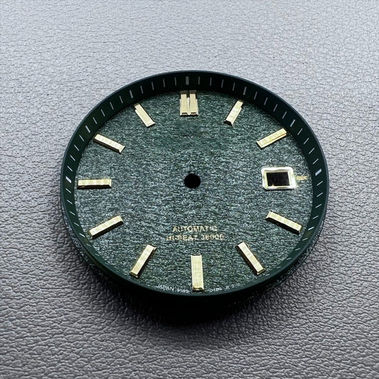 NO Lume Green Datejust 33mm Modified Watch Dial for NH35 NH36 Movement