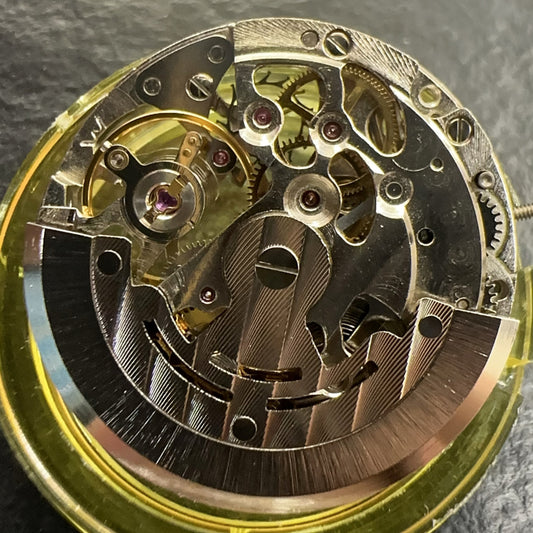 Mingzhu 7120 automatic watch part with hollow dial, mechanical movement, no calendar, 3 hands