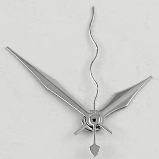 Silver Wave Second Hands set by Wave for NH34 NH35 NH36 watch movements, perfect for precise time customization.