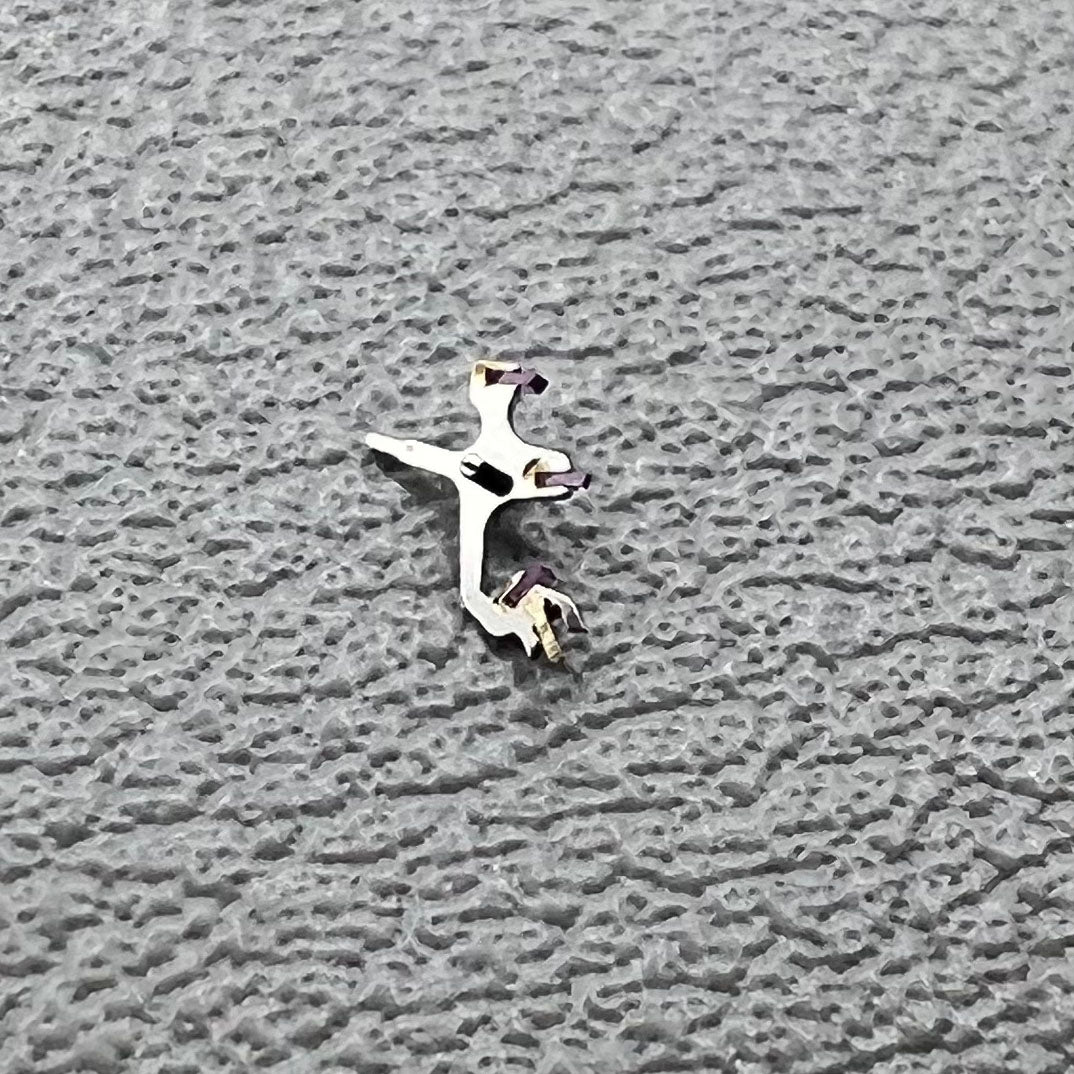 Pallet fork and escape wheel set for Omega 8500A movement, ensuring precise timekeeping and durability.