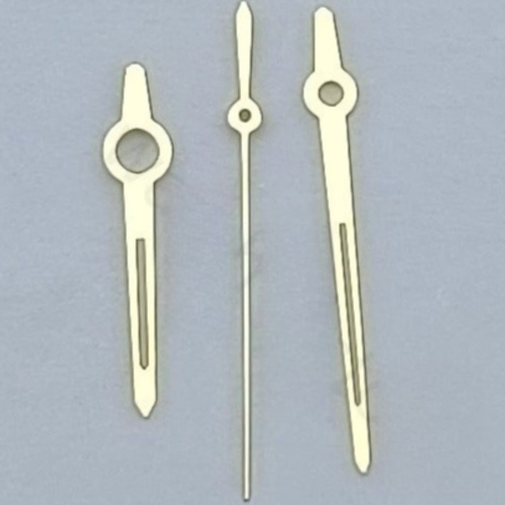 8X12X13mm Golden Pointed Tip Green Lume Watch Hands For NH35 NH37 NH38