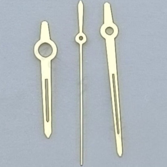 8X12X13mm Golden Pointed Tip Green Lume Watch Hands For NH35 NH37 NH38