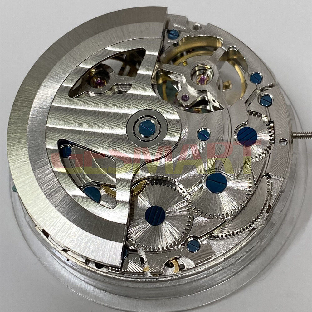 China Made Automatisches mechanisches Uhrwerk Doppelte Unruh Mondphase bei 2