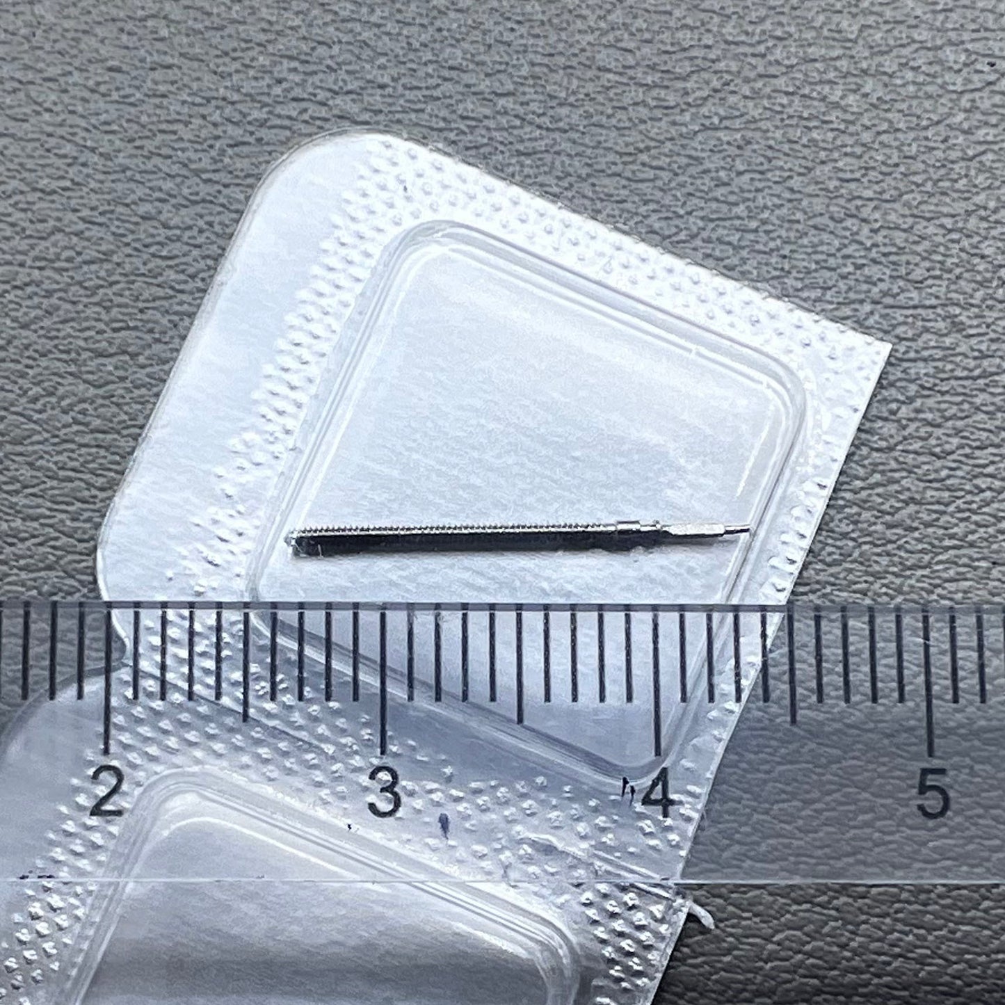 Set of 3 Generic watch winding stems compatible with ETA 955.112 and 956.112 quartz movements for repairs.