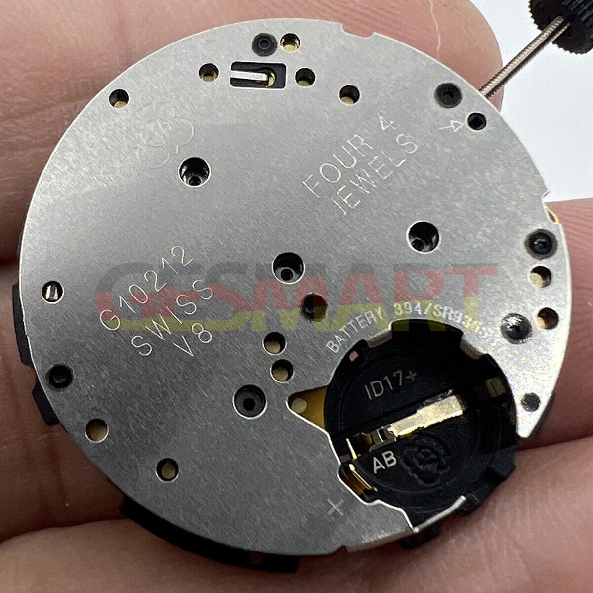 ETA G10.212 Swiss quartz watch movement with 3 hands and date function for precise timekeeping