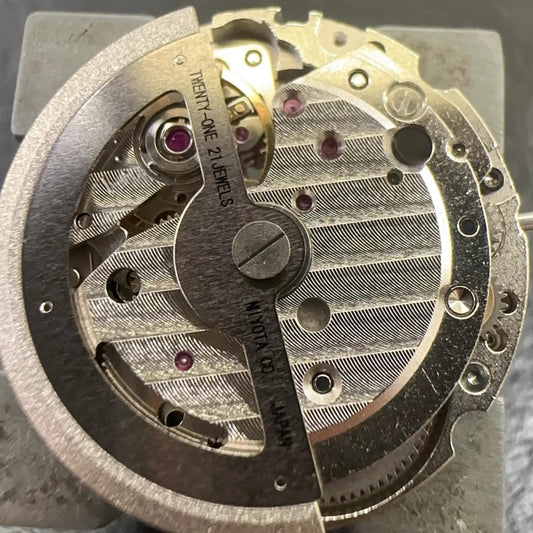 Japan Made Miyota 8218 automatic watch movement with 2 hands, precise and durable mechanism.