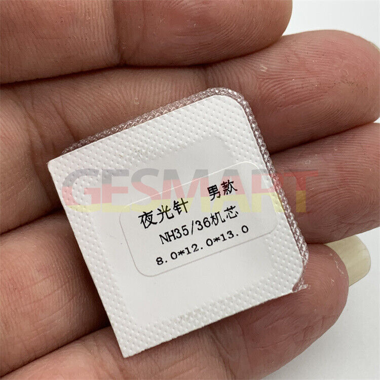 13 mm grün leuchtende Herren-Sekundenzeiger für Miyota NH35/NH36