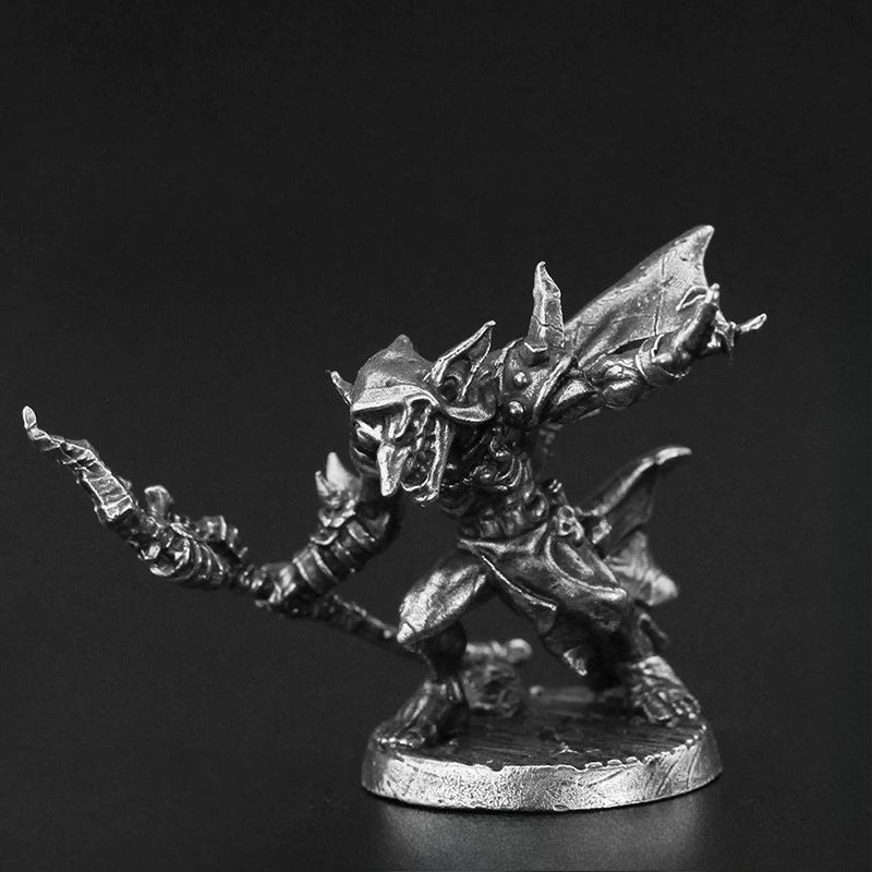 Goblin Cyclops Sorcerer Copper Figurine White Bronze Fantasy Wargame 130-7
