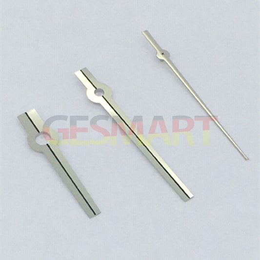 Silver-trimmed black watch hand for Asian 8215/2813/8205 movement, precision-crafted.