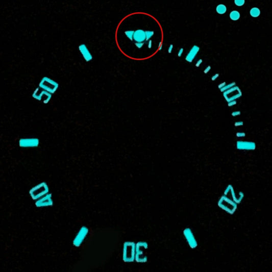 1. Green and blue luminous watch bezel beads for RLX Submariner, enhancing night visibility.