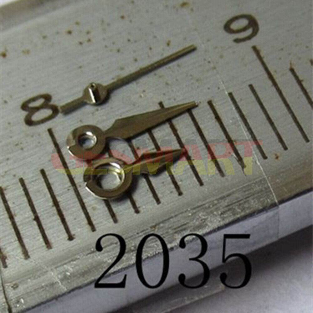 Aiguille de montre en forme de flèche argentée polie de 6 mm pour Miyota 2035 2115 2105 2305 2315