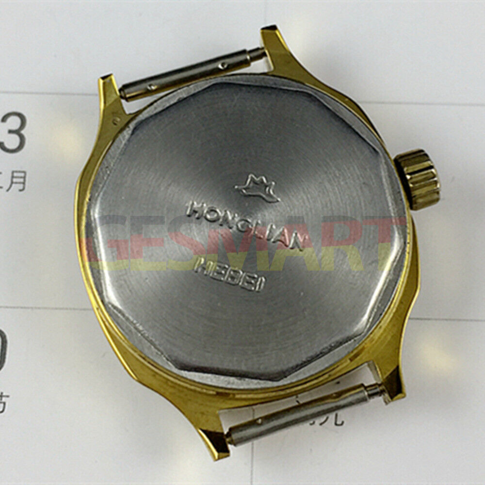 27 mm HONGLIAN Manuelle mechanische Damenuhr mit goldenem Nagel, achteckiges goldenes Gehäuse