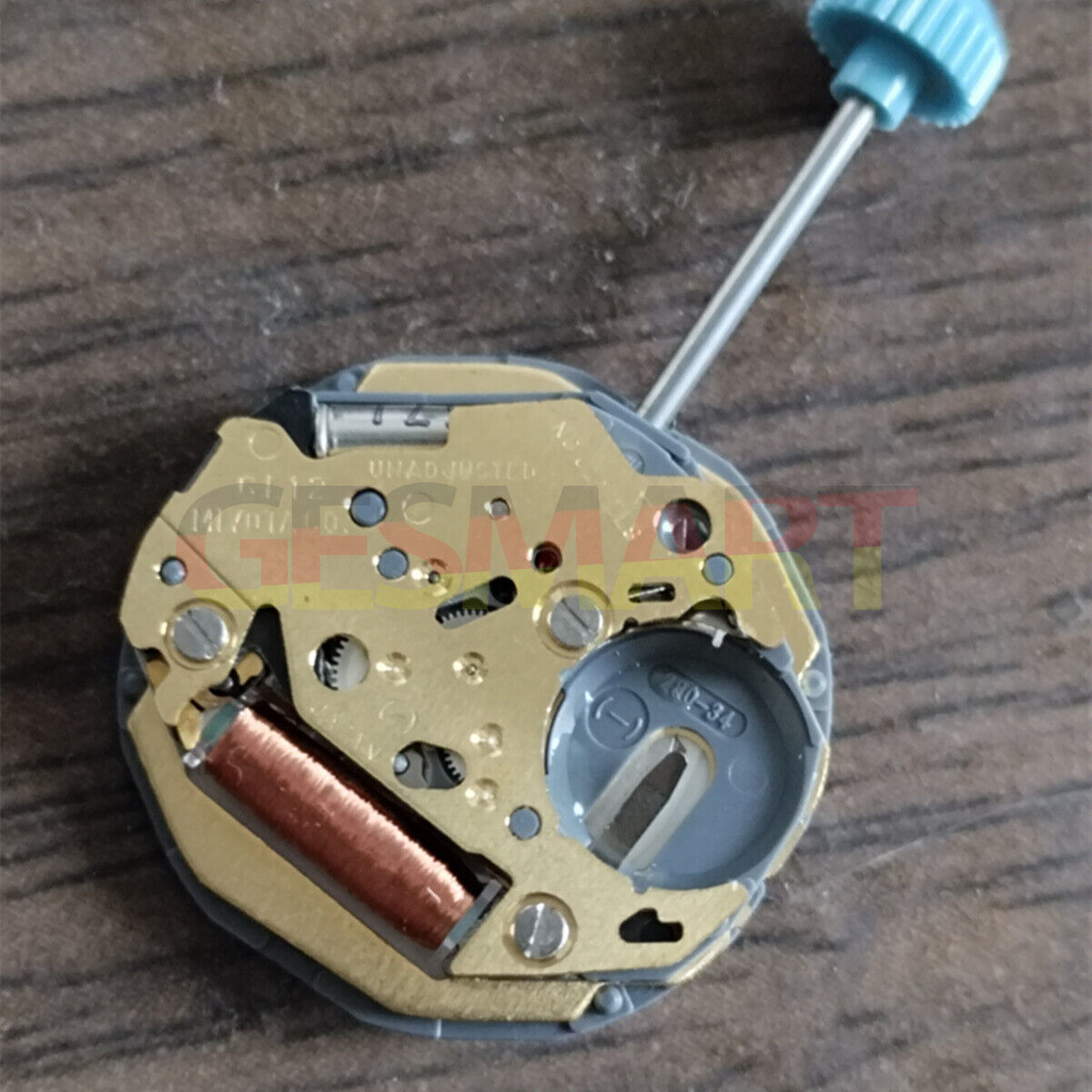 Miyota 6L12 Japan quartz movement displaying date at 3 o?clock for watch repair.