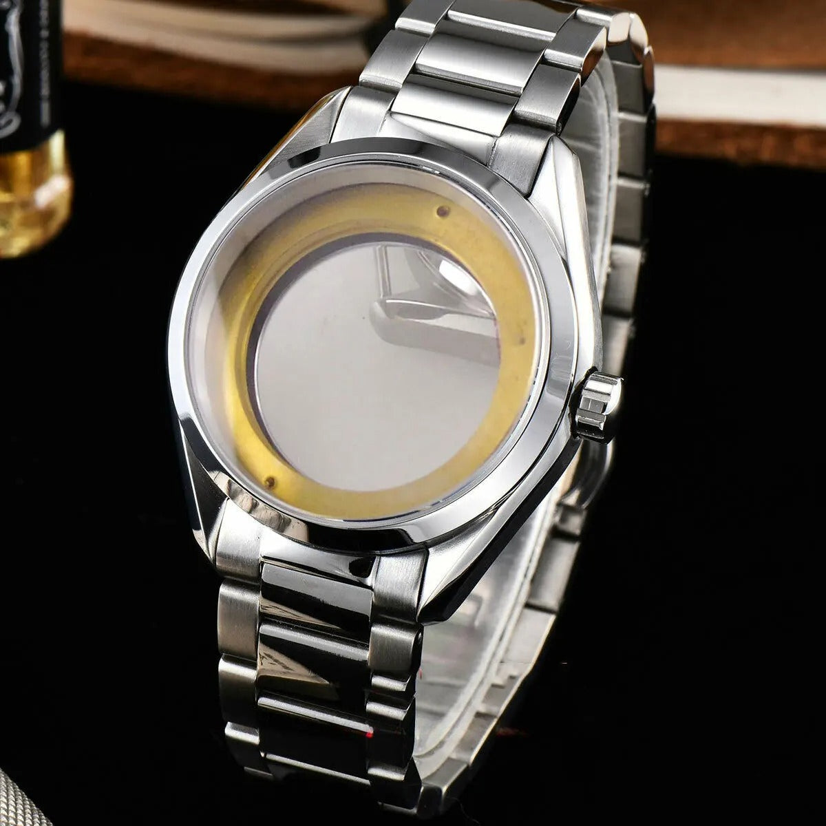 Polished Brushed 41mm 316L Watch Case Fit ETA 2836 Miyota 8215 NH35 NH36 C176