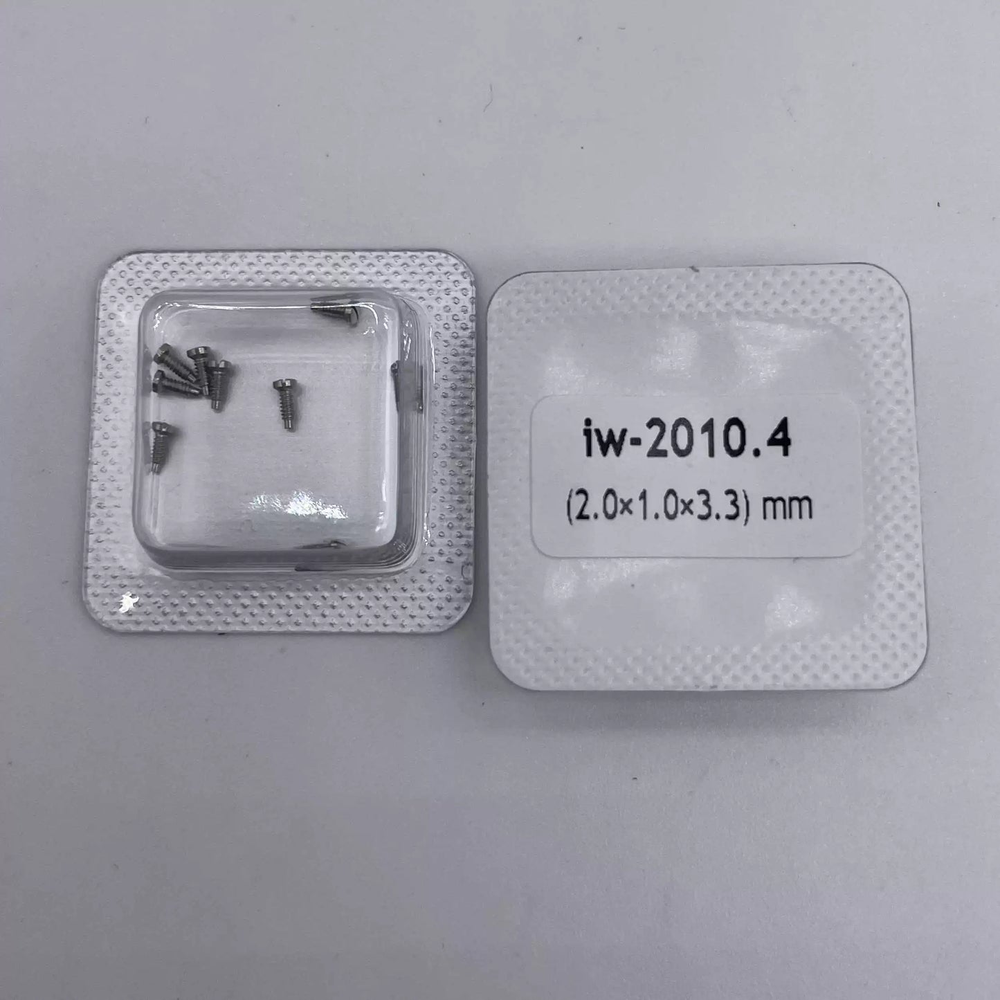 2 x 1 x 3,3 mm IWC Silber Uhrengehäuse-Rückdeckelschrauben für IWC Uhrenteil