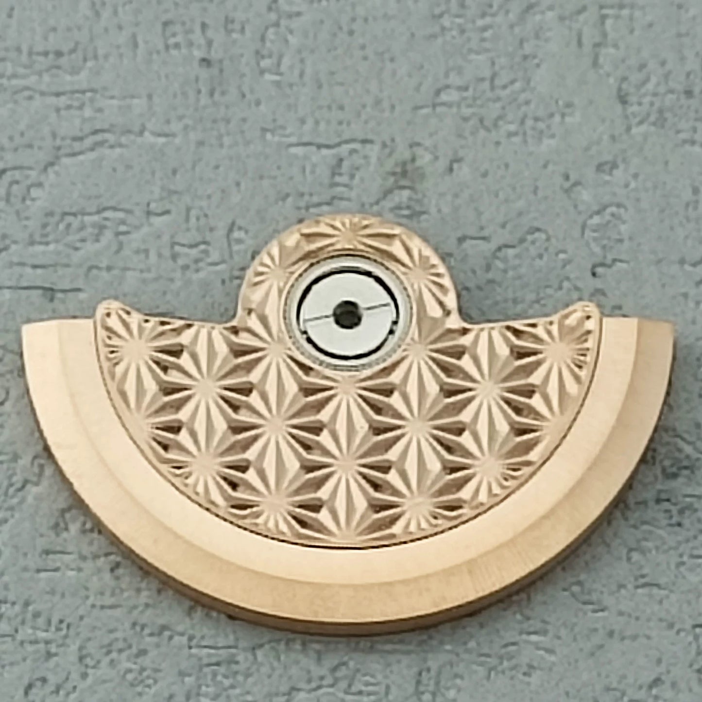 Rotor oscillant à motif de feux d'artifice rose doré pour NH34, NH35, NH36, NH38