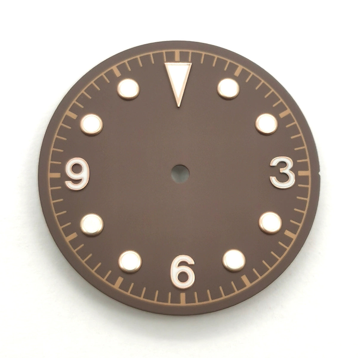 30.5mm Brown Green Lume Watch Dial For ETA2836 2824 Miyota 8205 8215