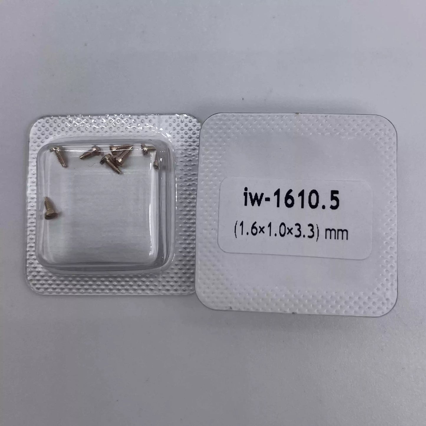 Vis de fond de boîtier de montre IWC en or rose 1,6 x 1 x 3,3 mm pour montre IWC
