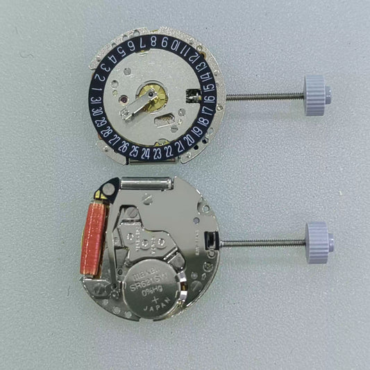 Swiss Part Ronda 775 quartz movement with black date disk at 6 o'clock, precise watch accessory