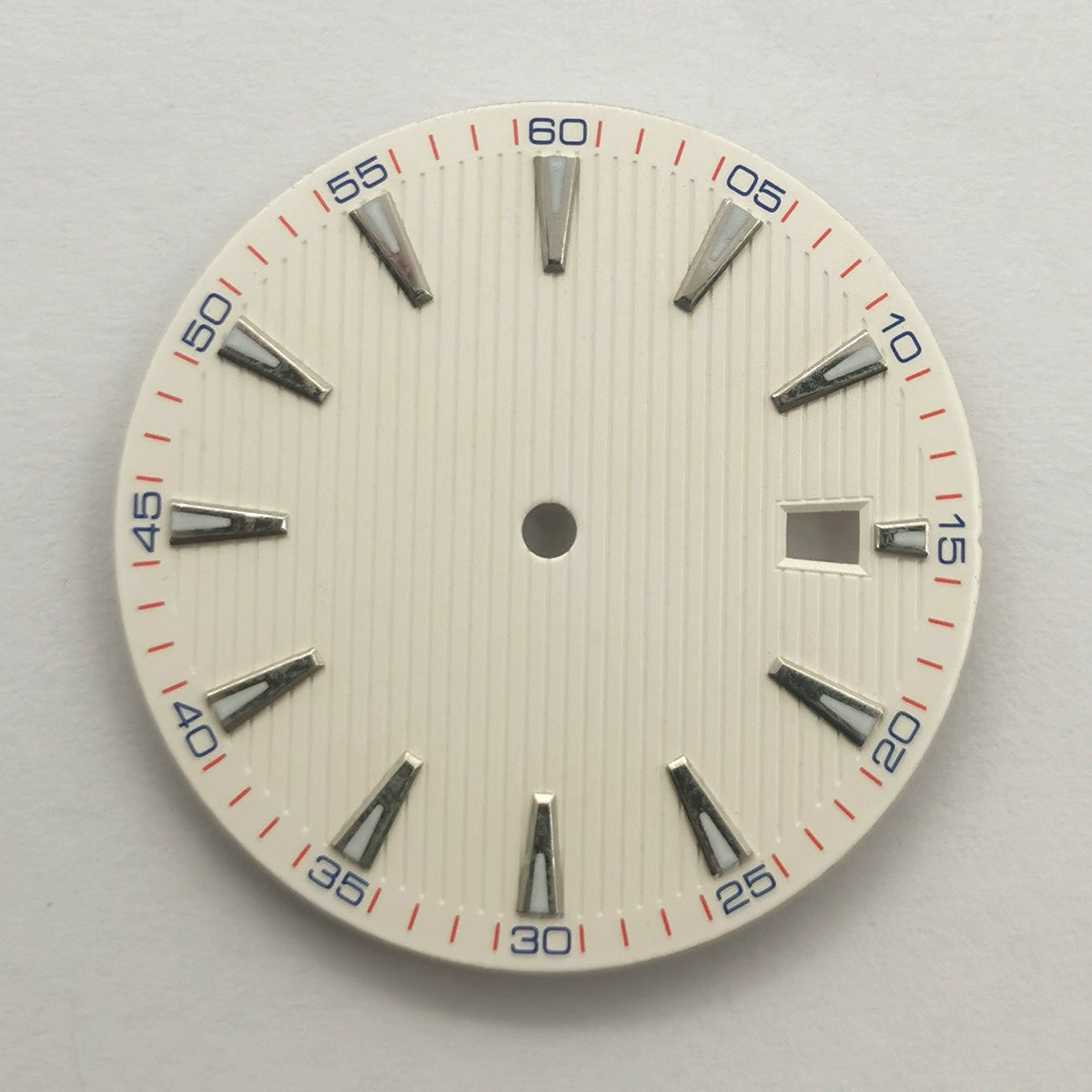 White 33.5mm No Logo Watch Dial For ETA2824 2836 Movement Green Lume