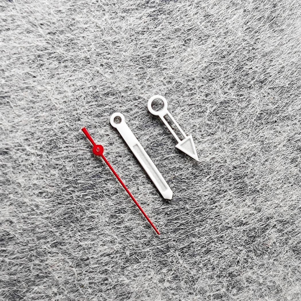 Green Luminous White Pointer Red Second Hand Watch Hands for NH35/NH36/4R/7S