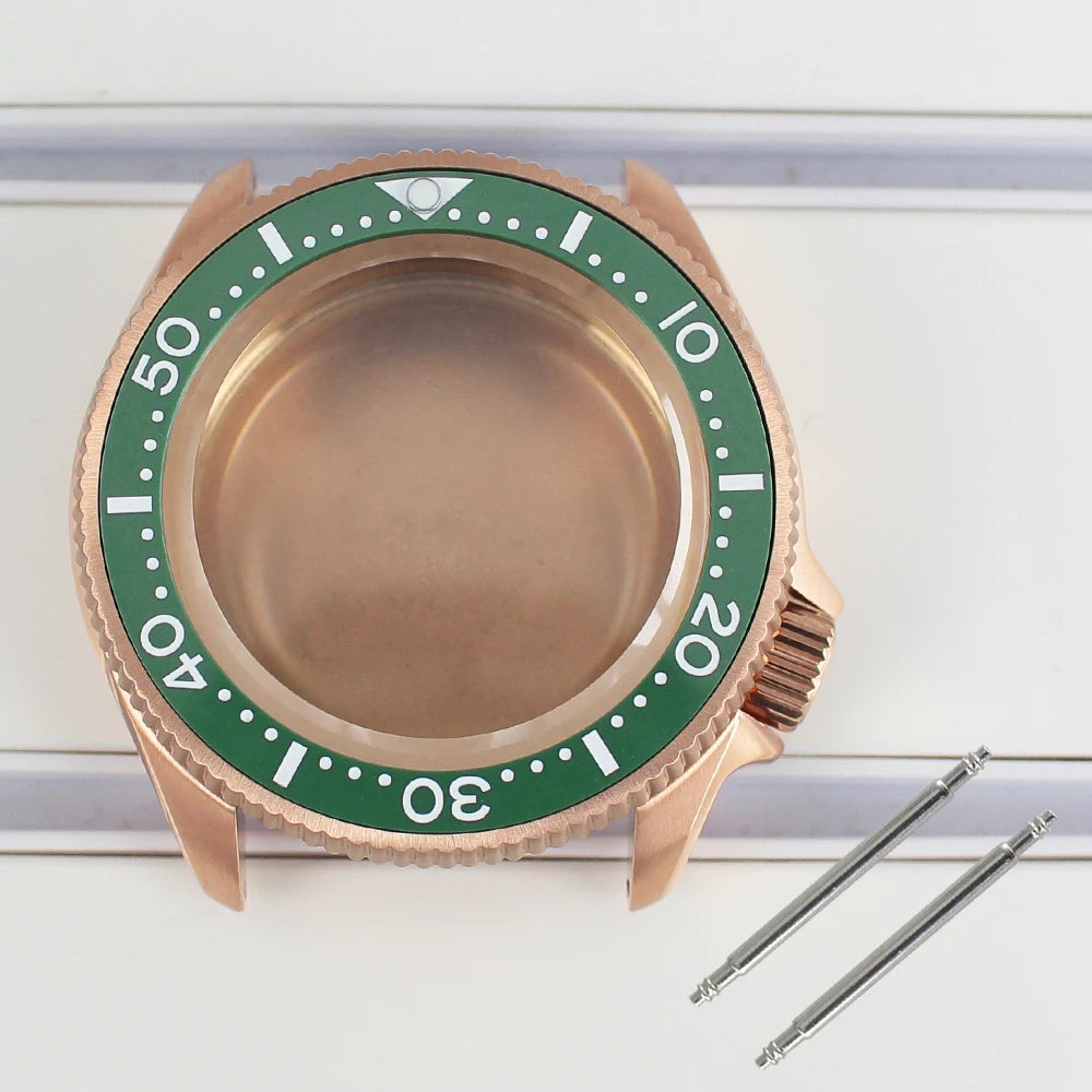 38mm Watch Case with Ceramic Bezel Sapphire Glass For NH35 NH36 Movement Mod Skx