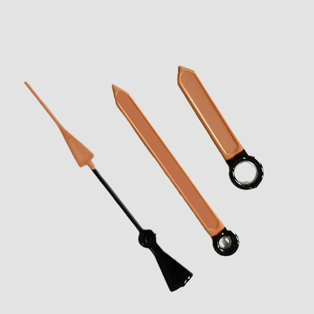 Black Orange Watch Hands Fit for NH35 NH36 Movement Orange Luminous Modified