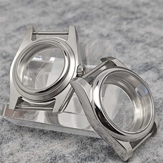 Rounded Edge 36mm Watch Case with Sapphire Glass for NH35 NH36/4R Movement