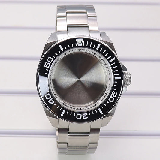 43.8mm Steel Watch Cases For NH35 NH36 NH34 NH38 4R36 Modified Samurai Diving