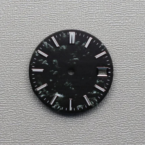 28.5mm Watch Dial Green Luminous Snowflake Dial for SKX007 NH35/NH36/4R/7S