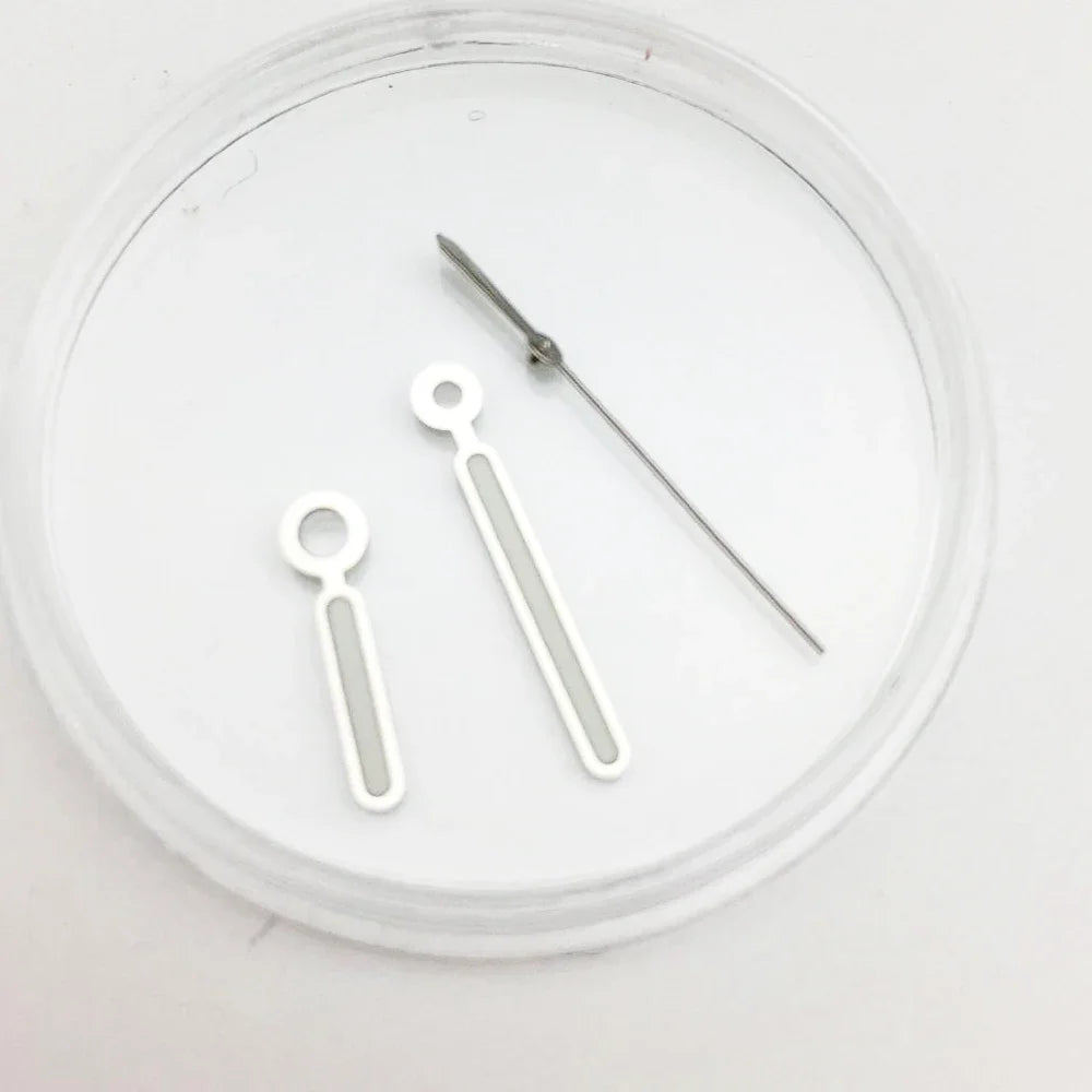 Black / Silver Modified Watch Hands for 8215/2813 Movement Green Luminous Needle