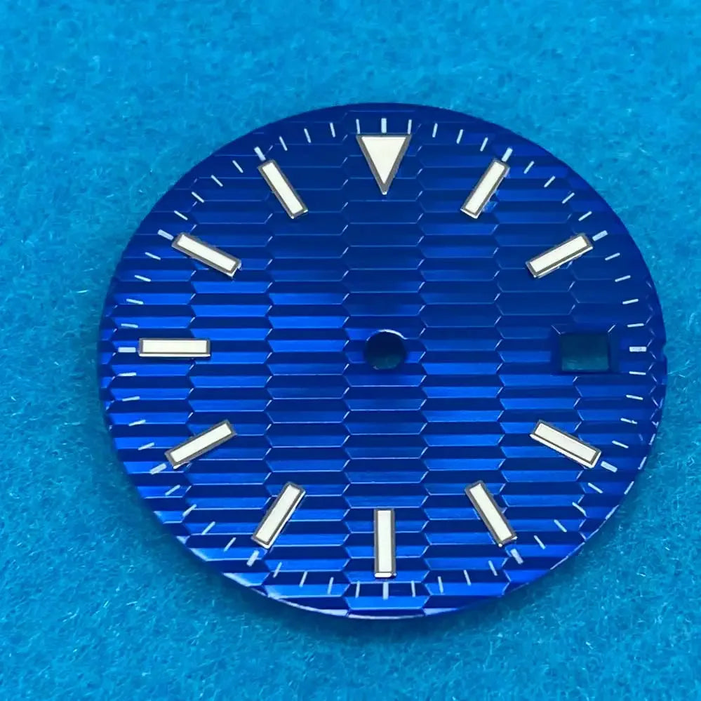 28.5mm Dial with Blue Green Luminous for 8215/ETA2824/2836/8200/821A/Mingzhu2813