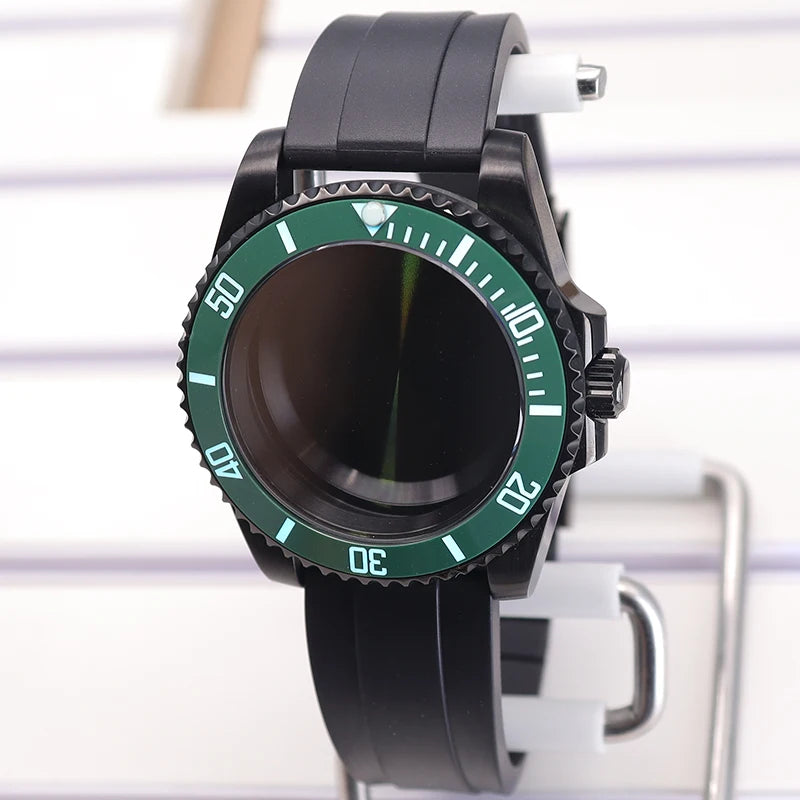 Diving 40mm Watch Case For Nh34/35/36 Miyota 8215 Eta 2824 C3 Bezel Submariner