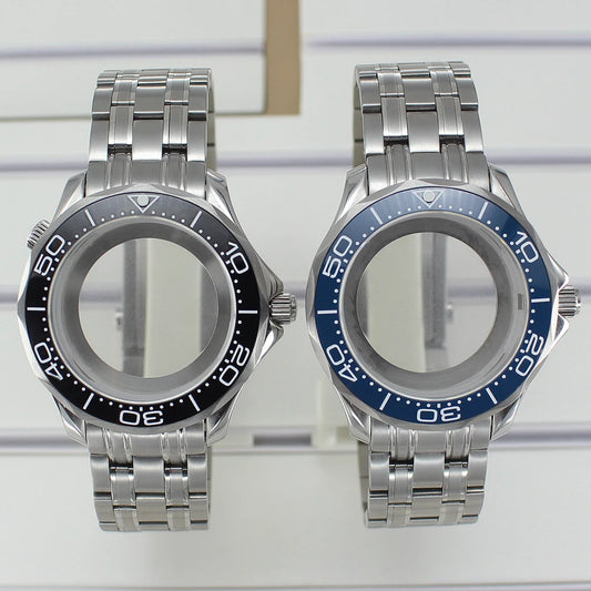 41mm Watch Case Strap Waterproof for Seamaster NH34 NH35 NH36 fit 30.5mm Dial