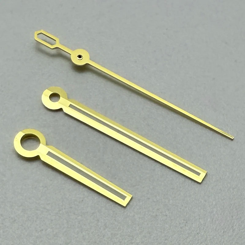 39.5mm Land-Dwellwe GOLD Case+Strap Sapphire Glass Luminou 33.8mm Dial Fit NH35