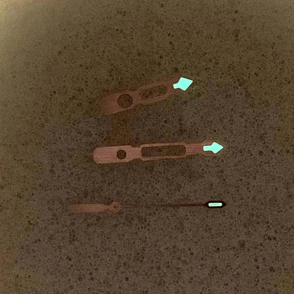 Hollow Shape Green Fingertip Luminous Watch Hands for NH35/NH34/NH36/4R/7S/NH70
