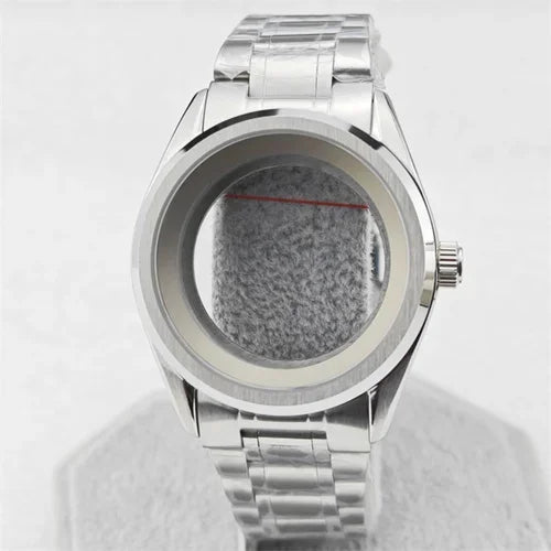 39.5mm SUB Stainless Watch Case Set with Sapphire Glass for NH35/NH36/4R35A