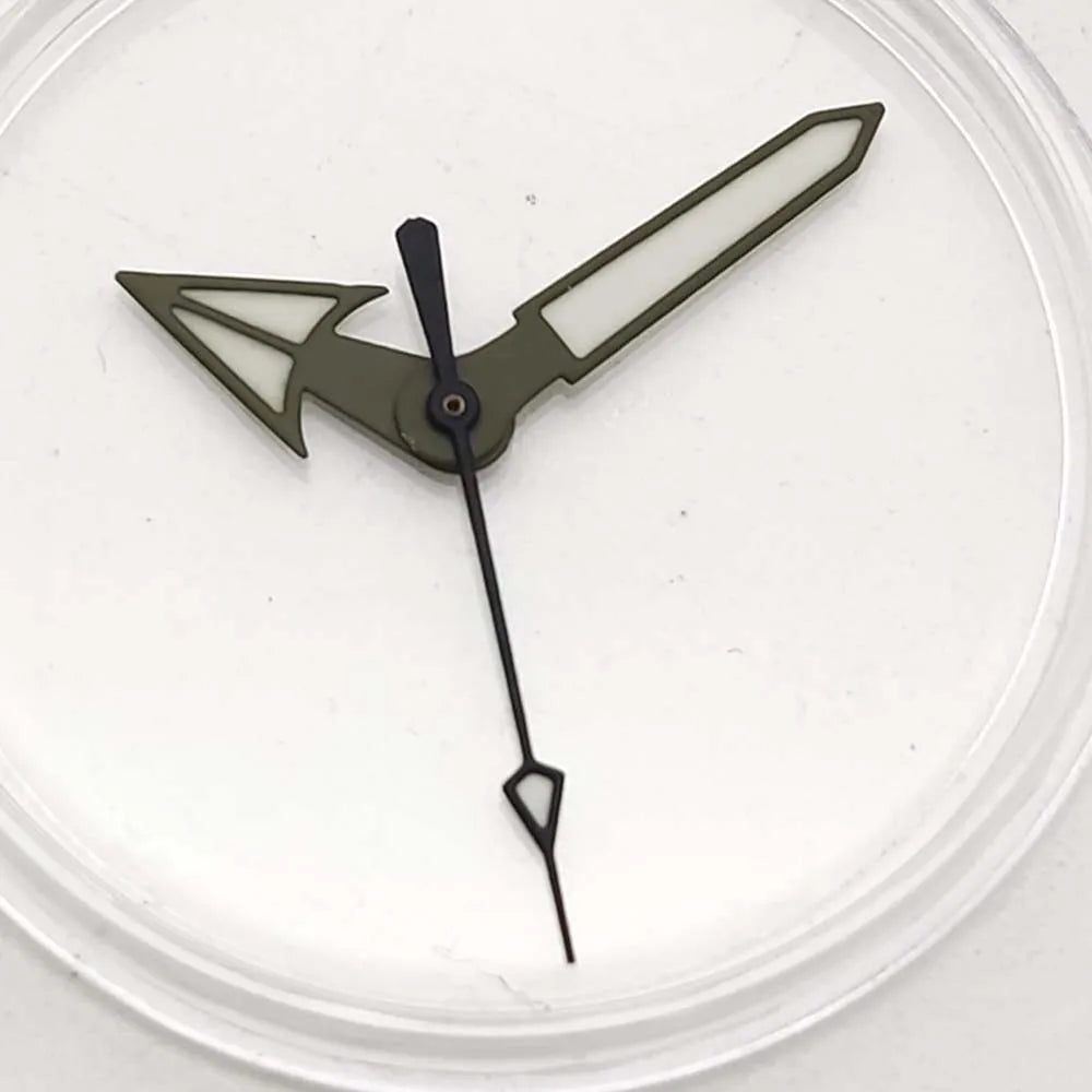 Silver/Black Grey Watch Hands for NH35 NH36 Movement Replacement