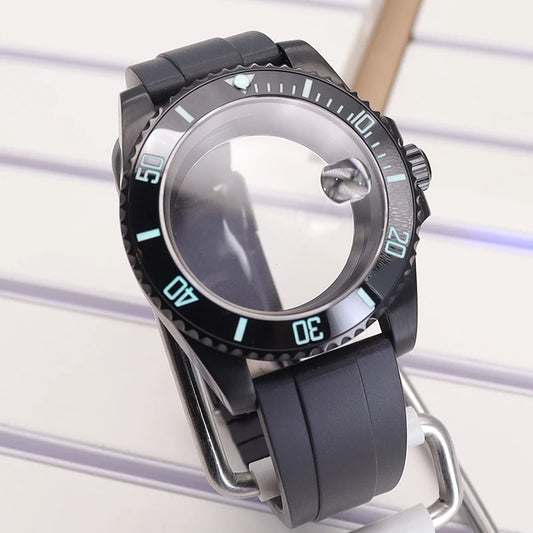 Diving 40mm Watch Case For Nh34/35/36 Miyota 8215 Eta 2824 C3 Bezel Submariner