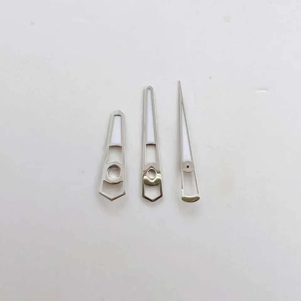 Modified Silver/Gold/Rose Gold Green Luminous Watch Hands for NH35A/NH36/4R/7S
