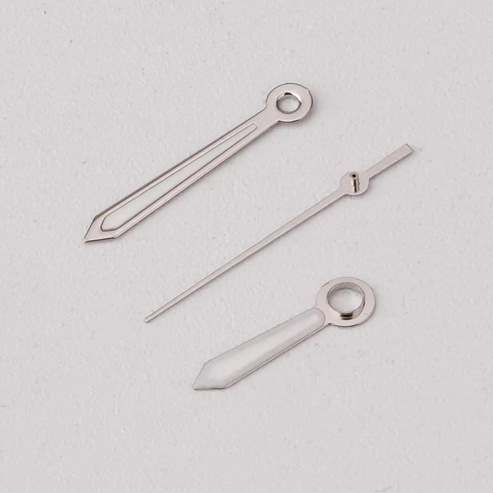 Simple Watch Hands With Green Luminous for NH35/NH36/4R/7S Movement