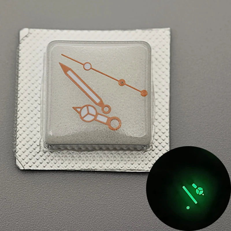 Watch Hands Green Luminous Fits For SRPD SKX007 SKX009 NH35 NH36 4R35 4R36 7S26