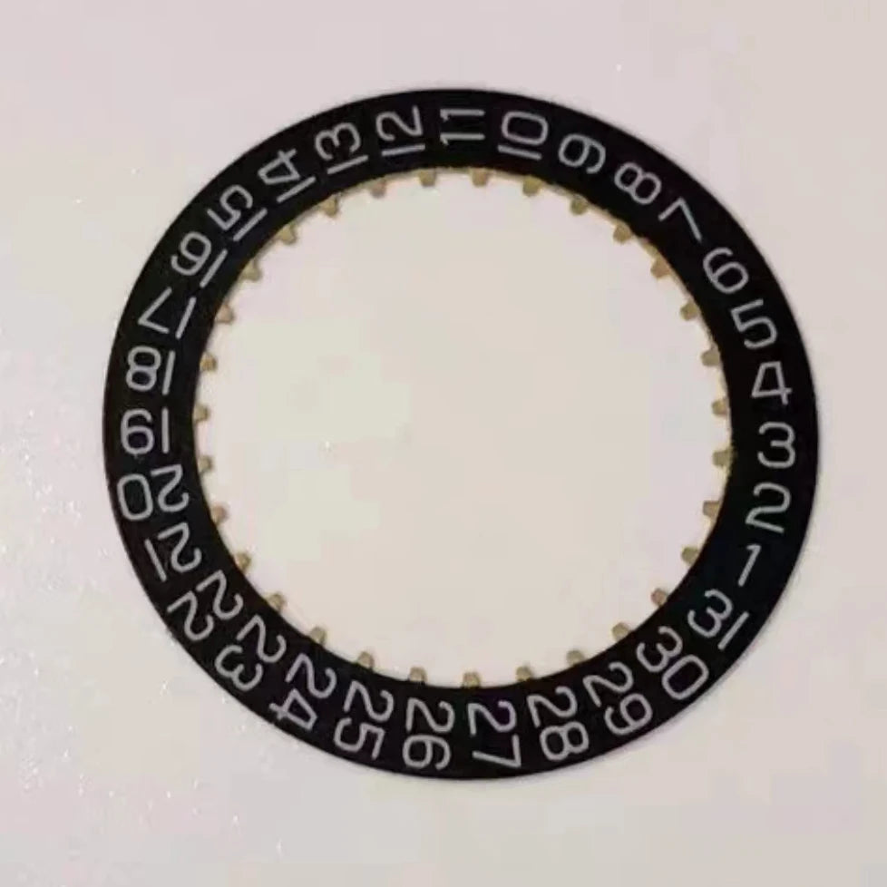 Date wheel disc replacement set for ETA 2804-2 watch movement, 2 of 5PCS, precision repair parts.