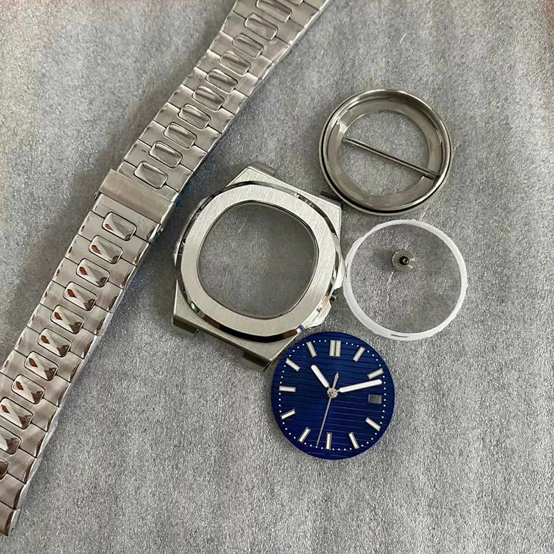 41mm Watch Case+Strap+Dial Metal lining Material Waterproof Fit NH35/NH36