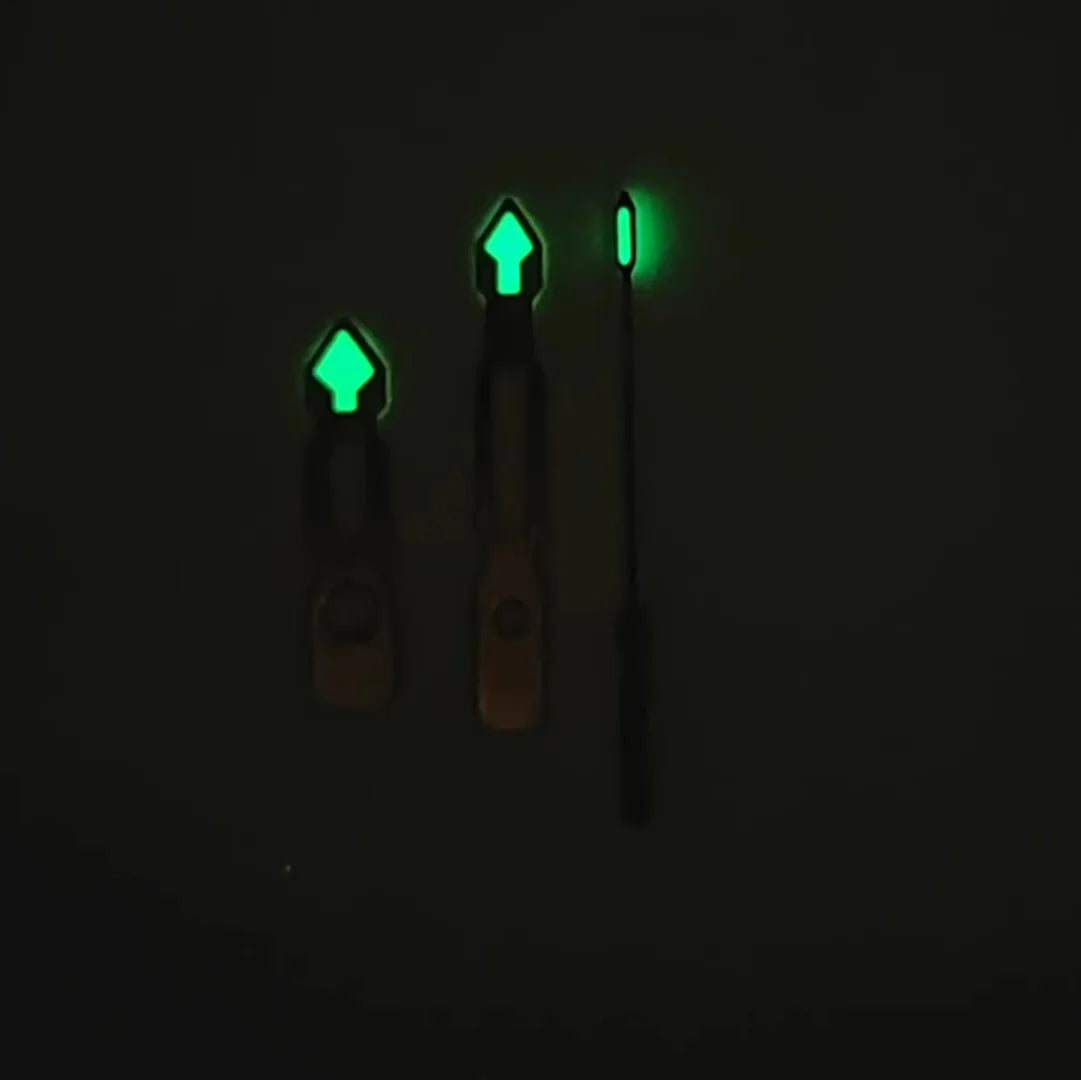 Modified Rose Hollow Pointer Green Luminous Watch Hands or NH35/ NH36 Movement