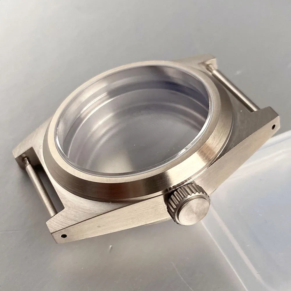 38mm Steel Brushed Diving Watch Case Fit NH34AA NH35AA NH36AA ETA 2824 PT5000