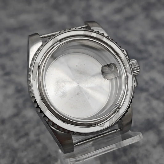 40mm Steel Watch Case for NH35/8215/GD2813/GD3804 with Movement Spacer Ring