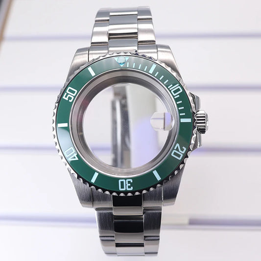 40mm Diver Case C3 Bezel Sapphire Glass For NH35 NH36 NH34 NH38 8215 Eta2824 SUB